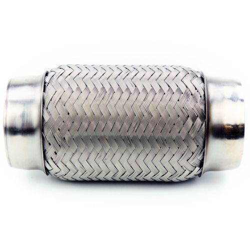 TOTALFLOW TF-50150 Heavy Duty Double Braided Universal Exhaust Flex Pipe Connector | 2 Inch ID