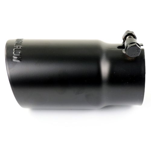 TOTALFLOW 356525B Universal 2-1/2" Inch Bolt-On Double Wall 2.5" Inch Exhaust Tip - Black Finish