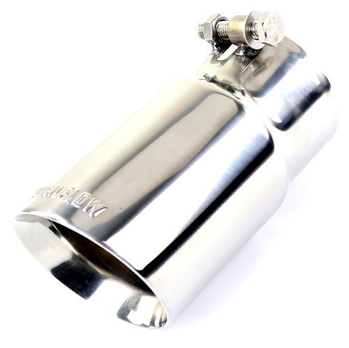 TOTALFLOW 35652P Universal Bolt-On Double Wall 2" Inch Exhaust Tip - Polished Finish