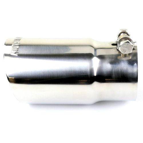 TOTALFLOW 356525P Universal 2-1/2" Inch Bolt-On Double Wall 2.5" Inch Exhaust Tip - Polished Finish