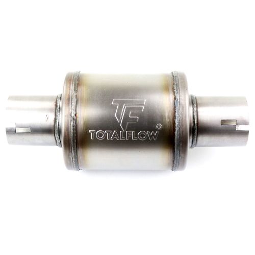 TOTALFLOW 20319N Straight Through Universal Notched Ends Exhaust Muffler - 3 Inch ID