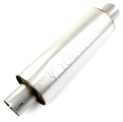 TOTALFLOW 22414S Straight Through Universal Slotted Ends Exhaust Muffler - 2 Inch ID