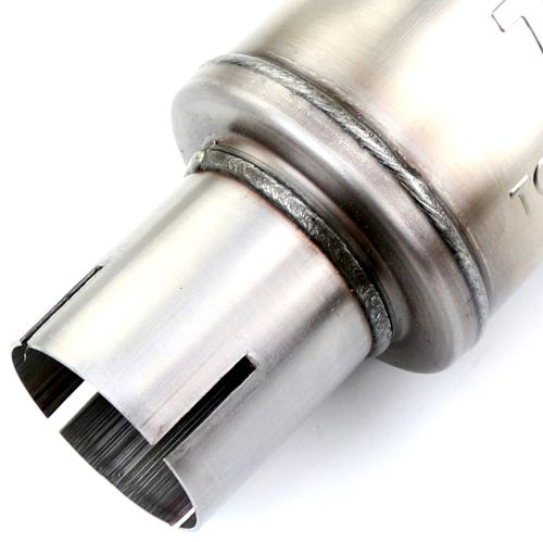 TOTALFLOW 20019S Straight Through Universal Exhaust Slotted Ends Muffler - 3 Inch ID