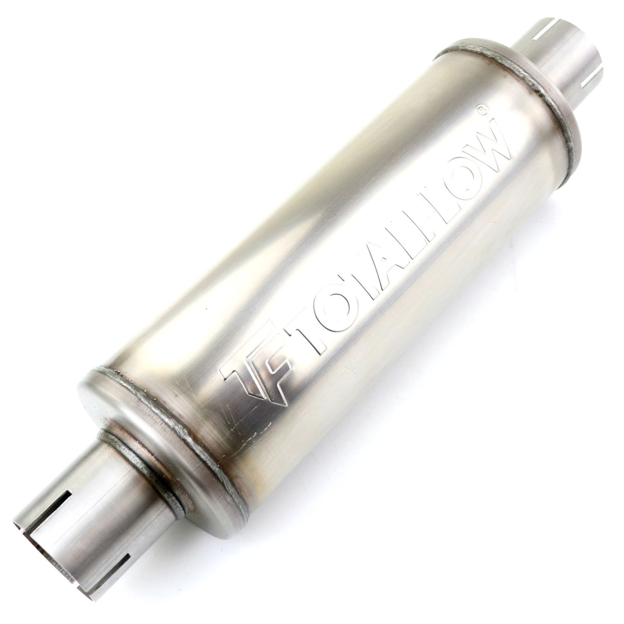 TOTALFLOW 20419S Straight Through Universal Slotted Ends  Exhaust Muffler - 3 Inch ID
